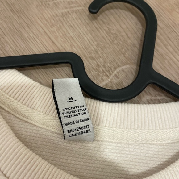 Varley Cream Side Zip Sweatshirt - Picture 10 of 12